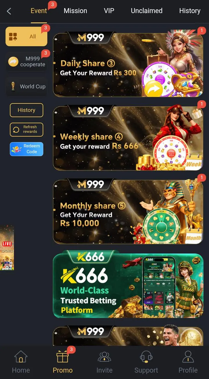 M999 game earning app pakistan