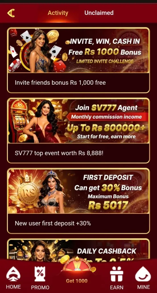 sv777 game earning app
