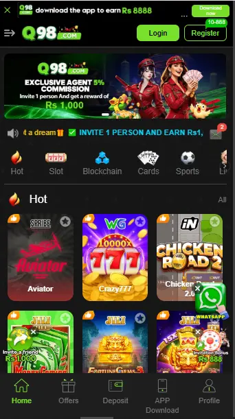 q98 game download for android